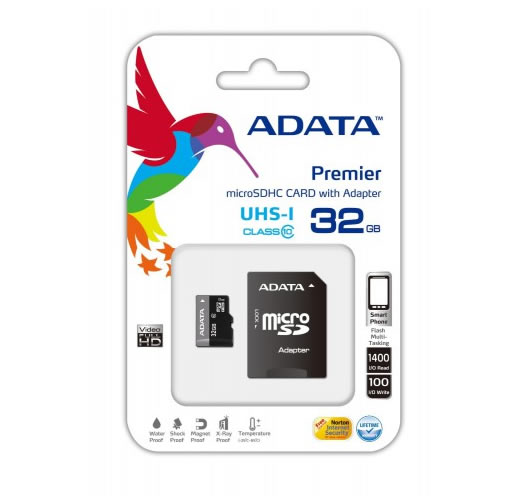 MICRO SD 32GB ADATA CL10  ADAPT SD